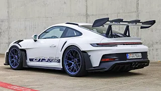 2023 Porsche 911 (992) GT3 RS in 4K  | Exhaust Sound, Track Driving & Design