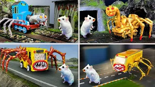 😱 EVOLUTION OF THOMAS.EXE SPIDER Vs BUS EATER - Trevor Henderson Creatures with Clay, Craft
