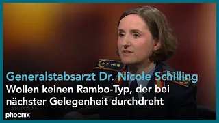 phoenix persönlich: Generalstabsarzt Dr. Nicole Schilling zu Gast bei Jörg Thadeusz