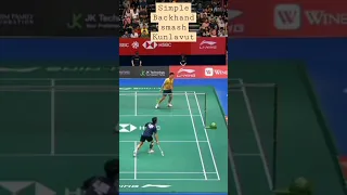 Simple backhand smash kunlavut vitidsarn #viral #badminton #thailand #indonesia