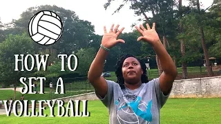 How To Set A Volleyball - Beginners!