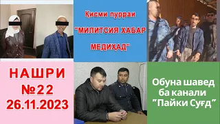 Қисми пурраи Милитсия хабар медиҳад №22  26.11.2023