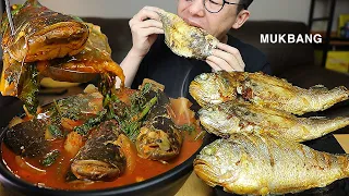 ASMR MUKBANGㅣSpicy Catfish stew & Grilled Yellow CroakerㅣEATING SHOW