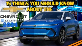 15 things you should know about the 2024 Chevrolet equinox EV