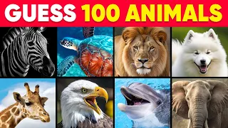 Guess The Animal in 3 Seconds | 100 Animals Quiz