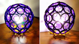 How To Make Paper Lamp Using Balloon 🎈✨ | DIY Paper Lamp Craft Idea || KF Palette
