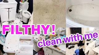 FILTHY HOUSE CLEAN WITH ME! EXTREME ALL DAY CLEANING MOTIVATION! CLEANING ROUTINE 2021! SAHM