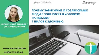 Почему зависимые и созависимые люди в зоне риска в условиях пандемии? 7 шагов к здоровью.