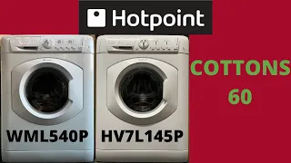 Wash Race - Hotpoint WML540P V Hotpoint HV7L1451P - Cotton 60