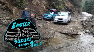 Suzuki Ignis off road - Easter Suzuki Safari 2023, bear encounter, car recovery, mud, snow