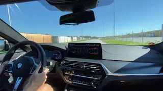 2021 BMW M550i launch control