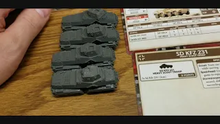 Flames of War: SD KFZ 231 Heavy Scout Troop Unboxing