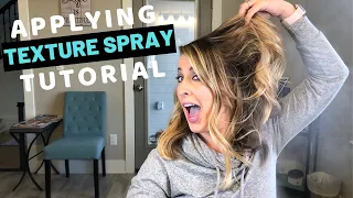 Using Texture Spray On Your Hair | How To Apply Texture Spray, The Benefits & Final Results