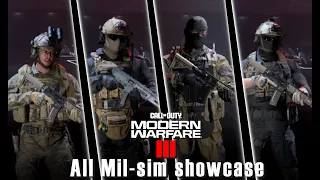 Call of Duty Modern Warfare III | All Mil-sim operators showcase