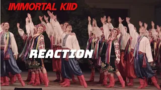 folk dance of Ukraine "Гопак"! HOPAK DANCE | first time reaction