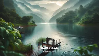 Soothing Piano Music with Rain Sounds - Relax, Study, Sleep