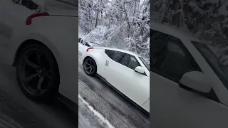 Nissan 370z Stock in the snow