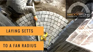 Laying Setts To A Fan Radius - Full Process