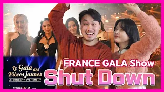 (Eng subs) 한국배우들 블랙핑크 라이브 처음본 반응! BLACKPINK - Shut Down, Le Gala Des Pièces Jaunes 2023, first time!