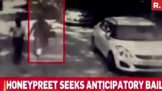 Honeypreet Caught Wearing Burqa - CCTV Footage