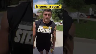 Is cereal a soup? 🥣 | Pittsburgh Steelers players answer