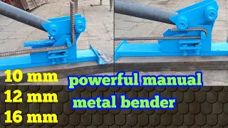 metal bender | metal bending | round bar bending machine | metal bender manual | metal bender build