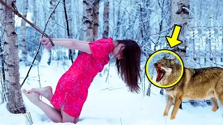 Husband Tied His Wife To a Tree & Left Her, Then a Wolf Appeared & Did Something Horrifying!