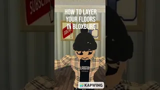 How To Layer Your Floors In BloxBurg ✨Easy✨
