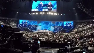 Members of Lakewood Church return for first Sunday service since shooting
