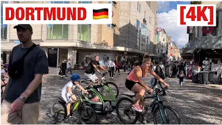 [4K] DORTMUND | Street Walking Tour | Germany 🇩🇪 | Summer 2023 | 60 fps HDR Video