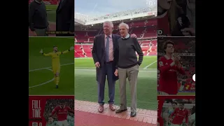 Sir Alex Ferguson, met with a 100-year-old fan, Arthur Lilly