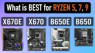 X670E vs X670 vs B650E vs B650 [How to choose a Motherboard for Ryzen 5, 7, 9]