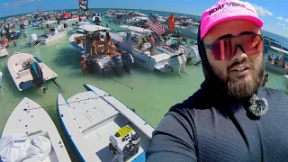 Hottest Islamorada sandbar party I have seen | South Florida winter Vibes