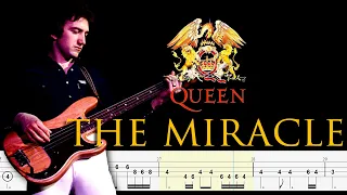 Queen - The Miracle (Bass Line + Tabs + Notation) By John Deacon