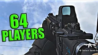 Modern Warfare 64 PLAYER MODE Gameplay (32 vs 32 Largest COD Map)