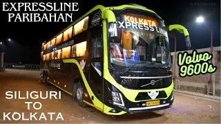 Volvo 9600s Bus Journey | Siliguri to Kolkata | Expressline Paribahan | B8R