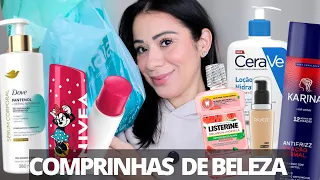 COMPRINHAS DE FARMÁCIA e MAKE 3 | Novidades Dove, Labia Nivea , Base e Mais