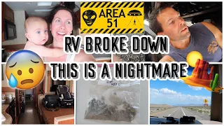 OUR RV BROKE DOWN IN THE MIDDLE OF NOWHERE, THIS IS A NIGHTMARE / CHANNON ROSE VLOGS