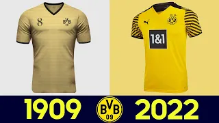 Die Entwicklung des Borussia Dortmund Fußballtrikots | Alle Borussia Dortmund Football Jerseys 2022