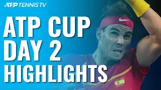 Nadal & Djokovic Open With Wins, Coric Beats Thiem In Thriller | ATP Cup 2020 Day 2 Highlights