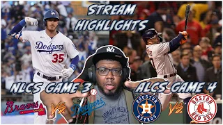 😱COMEBACK WINS FOR ASTROS & DODGERS 😱ALCS GM 4 & NLCS GM 3 JOEZMCFLY STREAM HIGHLIGHTS