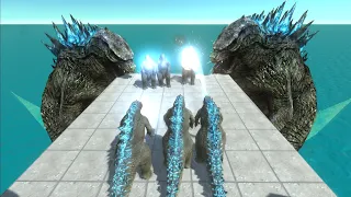 Don't let the enemies push you into Godzilla 2014 - Animal Revolt Battle Simulator