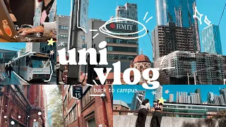 uni vlog: back to campus ♡ | rmit university, media student, study vlog, international student