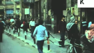 1970s Aleppo, Syria, Street Scenes, Rare Colour Footage