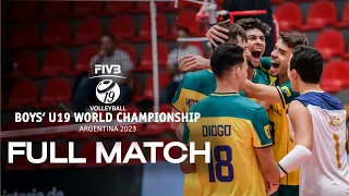 ITA🇮🇹 vs. BRA🇧🇷 - Full Match | Boys U19 World Championship | Pool D
