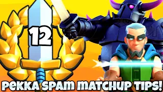 HOW I WENT 12-0 IN A GRAND CHALLENGE IN CLASH ROYALE PEKKA BRIDGE SPAM