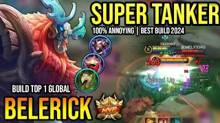 BELERICK BEST BUILD 2024 | BUILD TOP 1 GLOBAL BELERICK GAMEPLAY | MOBILE LEGENDS✓