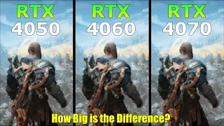 RTX 4050 vs RTX 4060 vs RTX 4070 Laptop - Test in 5 Games - How Big is the Difference?