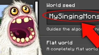 What's ON The MY SINGING MONSTERS MINECRAFT SEED? (Ps5/XboxSeriesS/PS4/XboxOne/PE/MCPE)