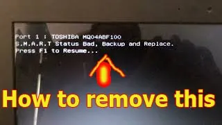 How to remove SMART status bad of asus laptop